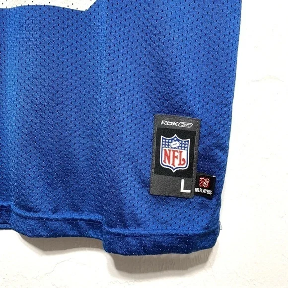 Reebok Manning Colts Blue & White Jersey Kids L 14-16 NFL Woman’s Size XS - Picture 2 of 6